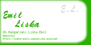 emil liska business card